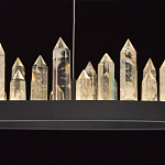 Люстра с двумя кольцами черного цвета с хрустальными элементами QUARTZ CRYSTAL варинант исполнения - 7 | Loft Concept в Санкт-петербурге