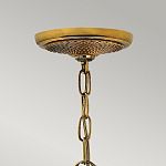 Люстра цвета латунь с 5-ю плафонами из рельефного стекла в форме ананаса Hinkley варинант исполнения - 6 | Loft Concept в Санкт-петербурге