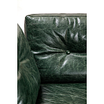 Диван Лофт Натуральная Винтажная кожа Зеленый Two Seat Encounter Leather Sofa варинант исполнения - 4 | Loft Concept в Санкт-петербурге