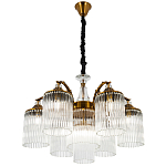 Подвесная люстра с плафонами с виде трубчатых хрустальных подвесок Cadice Chandelier 7 варинант исполнения - 2 | Loft Concept в Санкт-петербурге