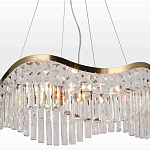 Люстра подвесная волнистой формы с хрустальными подвесками Ludivine Lighting варинант исполнения - 4 | Loft Concept в Санкт-петербурге