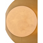 Бра круглое с плафоном из натурального камня на латунном основании Cryptocrystalline Stone варинант исполнения - 4 | Loft Concept в Санкт-петербурге