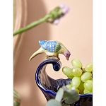 Чаша темно-синего цвета из фарфора с разноцветной птичкой Eden Garden porcelain and bronze варинант исполнения - 15 | Loft Concept в Санкт-петербурге