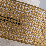 Подвесной светильник с декоративным поясом из плетеного бамбука Biuloggicu варинант исполнения - 9 | Loft Concept в Санкт-петербурге