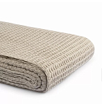 Плед из шерсти бежевого цвета с бахромой Waffle Comfort варинант исполнения - 3 | Loft Concept в Санкт-петербурге