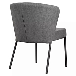 Стул серый с широкой закругленной спинкой Chair Gray Attractive варинант исполнения - 3 | Loft Concept в Санкт-петербурге