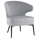 Современное мягкое кресло на металлических ножках Rakush Grey варинант исполнения - 1 | Loft Concept в Санкт-петербурге