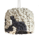 Светильник вязаный из шерсти Черно-белый варинант исполнения - 2 | Loft Concept в Санкт-петербурге
