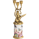 Фарфоровый подсвечник Лебедь с ангелом Asse варинант исполнения - 1 | Loft Concept в Санкт-петербурге