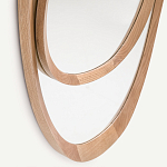 Ассиметричное зеркало в дубовой раме Infinity Symbol варинант исполнения - 3 | Loft Concept в Санкт-петербурге