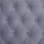 Кровать двуспальная серая с основанием из массива дерева с мягким изголовьем Velour Beds варинант исполнения - 4 | Loft Concept в Санкт-петербурге