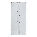 Зеркало-окно с эффектом старения в венецианском стиле Venetian White Mirror варинант исполнения - 2 | Loft Concept в Санкт-петербурге