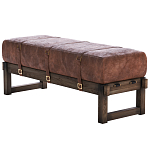 Банкетка Duncan винтажная коричневая кожа варинант исполнения - 3 | Loft Concept в Санкт-петербурге