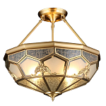 Люстра потолочная Leoni 2 в витражной технике варинант исполнения - 1 | Loft Concept в Санкт-петербурге