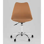 Офисный стул на металлическом основании EGGERY Brown пластик варинант исполнения - 5 | Loft Concept в Санкт-петербурге