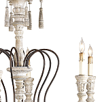 Люстра с состаренными резными элементами Graceful Profile варинант исполнения - 1 | Loft Concept в Санкт-петербурге