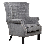 Кресло Charlie Armchair grey velour варинант исполнения - 1 | Loft Concept в Санкт-петербурге