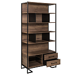 Стеллаж под TV в стиле лофт с открытыми полками и ящиками Urban Style Space варинант исполнения - 2 | Loft Concept в Санкт-петербурге