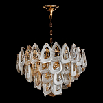 Люстра с многослойными белыми и прозрачными подвесками Character Chandelier варинант исполнения - 1 | Loft Concept в Санкт-петербурге