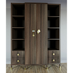 Большой шкаф с витриной Elsa Dreams Walnut варинант исполнения - 1 | Loft Concept в Санкт-петербурге