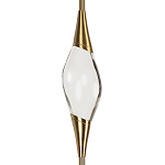 Подвесной светильник с хрустальным плафоном и бронзовым основанием Renee Glass Drops  варинант исполнения - 3 | Loft Concept в Санкт-петербурге