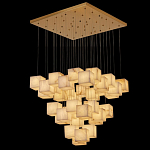 Люстра подвесная с квадратными плафонами из натурального камня Glowing Spheres варинант исполнения - 5 | Loft Concept в Санкт-петербурге