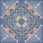 Плитка дизайнерская с узором Мангалоры варинант исполнения - 1 | Loft Concept в Санкт-петербурге