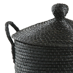 Корзина с крышкой из плетеной рисовой соломы Safiri Wicker Basket варинант исполнения - 2 | Loft Concept в Санкт-петербурге