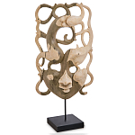 Маска ручной работы деревянная резная Roots Мask варинант исполнения - 1 | Loft Concept в Санкт-петербурге