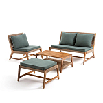 Садовый 2-х местный диван с каркасом из акации Green варинант исполнения - 4 | Loft Concept в Санкт-петербурге