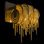 Бра с перфорированными металлическими дугами и цепочками 22 см Atlantis Chain варинант исполнения - 2 | Loft Concept в Санкт-петербурге