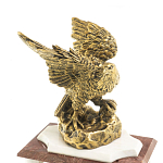 Часы настольные из натурального камня с декором в виде орла Eagle Stone Clock варинант исполнения - 3 | Loft Concept в Санкт-петербурге