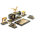 Настольный письменный набор из яшмы и долерита в подарочной упаковке Manager Organizer варинант исполнения - 4 | Loft Concept в Санкт-петербурге