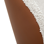 Стул мягкий с обивкой из рогожки и экокожи Contrasting Performance варинант исполнения - 3 | Loft Concept в Санкт-петербурге