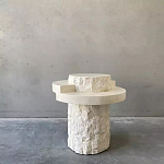 Дизайнерский журнальный стол цилиндрической формы фактурный Mylepen варинант исполнения - 1 | Loft Concept в Санкт-петербурге