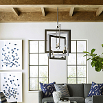 Люстра из пересекающихся квадратных элементов Intersecting Squares варинант исполнения - 2 | Loft Concept в Санкт-петербурге