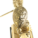 Часы настольные бронзовые из натурального камня Яшма Stone Clock варинант исполнения - 5 | Loft Concept в Санкт-петербурге