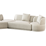 Угловой диван Calypso с поворотным механизмом и пуфом   варинант исполнения - 3 | Loft Concept в Санкт-петербурге