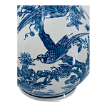 Ваза с мотивами цветущего сада с попугаями Blue Vase Inspired by Nature варинант исполнения - 3 | Loft Concept в Санкт-петербурге