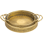 Поднос железный Gold Mesh варинант исполнения - 1 | Loft Concept в Санкт-петербурге