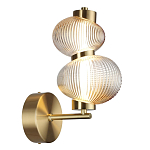 Бра с 2-мя рифлеными стеклянными шарами Marcelh Light варинант исполнения - 6 | Loft Concept в Санкт-петербурге