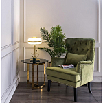 Столик журнальный золотой с темным стеклом Tastiness варинант исполнения - 3 | Loft Concept в Санкт-петербурге