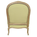 Кресло Ava Classical Armchair green striped flax варинант исполнения - 2 | Loft Concept в Санкт-петербурге