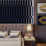 Гипсовая 3D Панель CRYSTAL SYMPHONY B варинант исполнения - 1 | Loft Concept в Санкт-петербурге