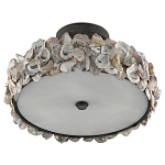 Потолочный светильник круглый с абажуром из устричных раковин Sea Ravens варинант исполнения - 4 | Loft Concept в Санкт-петербурге