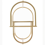 Комплект из 2-х приставных столиков на металлическом основании цвета латунь Ambassador варинант исполнения - 3 | Loft Concept в Санкт-петербурге