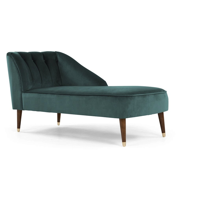 Кушетка Chaise Longue, Peacock Blue Velvet Бирюзовый в Санкт-петербурге | Loft Concept 