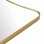 Зеркало золотистое с закруглёнными углами Thin Frame варинант исполнения - 3 | Loft Concept в Санкт-петербурге