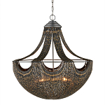 Люстра в форме колокола с декором из тонких железных нитей Jagged Pattern варинант исполнения - 3 | Loft Concept в Санкт-петербурге