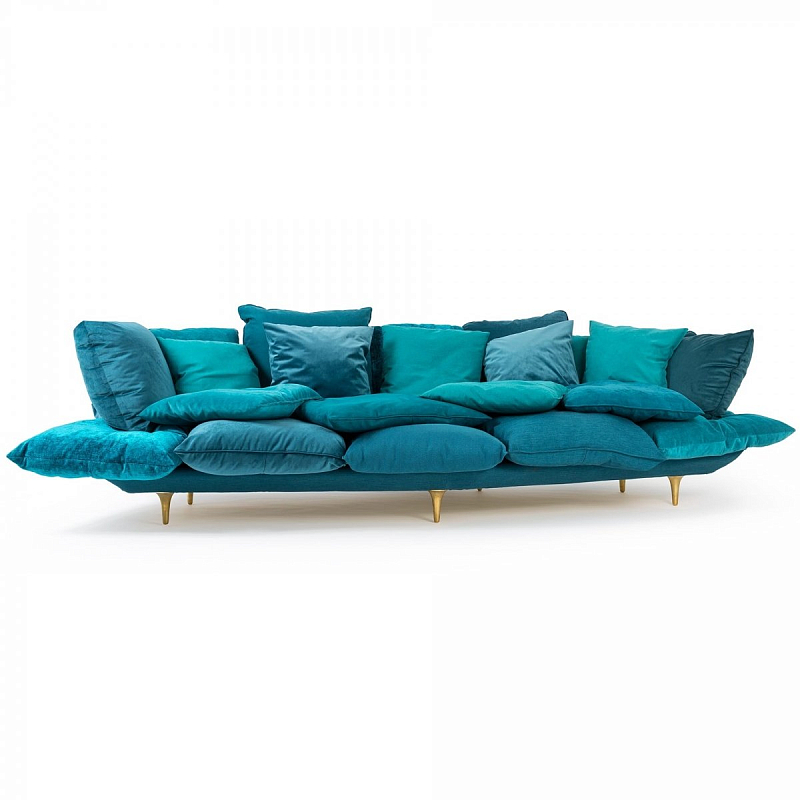 Диван Seletti Sofa Comfy Turquoise Синий в Санкт-петербурге | Loft Concept 